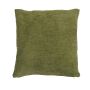 Canvas decorative cushion KALUA, khaki green, 18"x18"/45x45cm