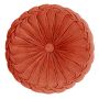 Round seat cushion BELLONA, salmon orange, 4"x16"/10x40cm