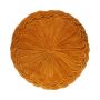 Round seat cushion BELLONA, gold-yellow, 4"x16"/10x40cm