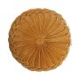 Round seat cushion BELLONA, ochre yellow, 4"x16"/10x40cm