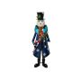 Decorative snowman figure RUDIE with coat, 5ft/150cm