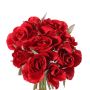 Decorative rose bouquet ROSILA, red, 8"/20cm, Ø 5.9"/15cm