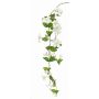 Artificial petunia spray MARTHE, white-green, 4ft/130cm