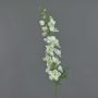 Artificial delphinium ANDRIANA, white-green, 3ft/90cm, Ø 4.3"/11cm