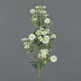 Fake flower feverfew FEMKE, white, 24"/60cm, Ø 0.6"-0.8"/1,5-2cm