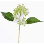 Fake flower hydrangea CHABY, white-green, 12"/30cm, Ø 3.5"/9cm