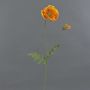 Artificial poppy LIENTJE, orange, 26"/65cm, Ø 4.7"/12cm