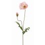 Artificial poppy LIENTJE, pink, 26"/65cm, Ø 4.7"/12cm