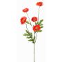 Artificial poppy KEIRA, orange, 26"/65cm, Ø 2"/5cm