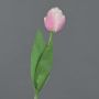 Artificial tulip flower ROMANA, light pink, 18"/45cm, Ø 2.4"/6cm
