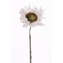 Artificial sunflower JANIKA, white, 24"/60cm, Ø5.1"/13cm