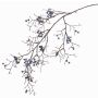 Decorative snowberry branch GESA with berries, blue, 3ft/100cm