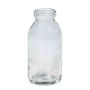 Small glass bottle LEATRICE OCEAN, cylinder/round, clear, 4"/10cm, Ø1.8"/4,5cm
