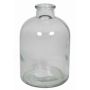 Glass bottle URSULA, cylinder/round, clear, 7"/17cm, Ø4.3"/11cm