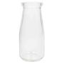 Glass bottle MICHEL, cylinder/round, clear, 5.5"/14cm, Ø2.6"/6.3cm