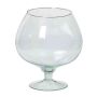 Cognac glass XXL BARRON with pedestal, ball/round, clear, 7"/18,5cm, Ø6"/15,5cm