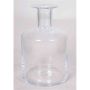 Glass bottle JUNELA, cylinder/round, clear, 11"/28cm, Ø7"/17cm