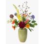Bouquet of artificial flowers FEME, orange-purple, 3ft/105cm, Ø 16"/40cm