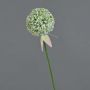 Artificial Allium flower DURBAN, white, 28"/70cm