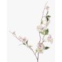 Artificial ornamental peach branch CAMILLES, pink-white, 31"/80cm
