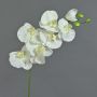 Artificial Phalaenopsis orchid branch BASTET, white, 31"/80cm