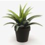 Artificial Agave SEDA, green, 8"/20cm, Ø 10"/25cm