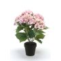 Decorative flower hydrangea JONE, pink, 16"/40cm