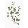 Artificial eucalyptus branch COLTON, green-grey, 33"/85cm