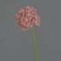 Artificial Allium flower ARNAU, pink, 24"/60cm