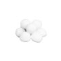 Decorative Christmas snowballs PERDITA made from wadding, 10 pieces, 3"/7.5cm