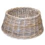 Rattan Christmas tree stand (basket) MACARIO, grey-brown, 10"/26cm, Ø26"/65cm