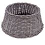 Rattan Christmas tree stand (basket) MACARIO, grey, 10"/26cm, Ø26"/65cm