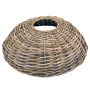 Rattan Christmas tree stand basket JERICHO, grey-brown, 8"/21cm, Ø34"/87cm