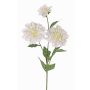 Decorative Dahlia ANJULIKA, white, 75cm, Ø6–12cm