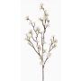 Artificial cherry blossom branch ARIELLE with blossoms, white, 100 cm, Ø 1.5–3.5 cm