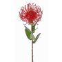 Artificial pincushion Protea BAILY, red, 55cm, Ø10cm