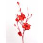 Artificial magnolia branch SANDY, glitter, red, 115cm