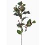 Decorative Ilex branch TIBAR with berries, green, 30"/75cm