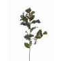 Decorative Ilex branch TIBAR with berries, green, 75cm