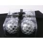 Christmas balls SADKO, 4 pieces, facet mirrors, silver, Ø 4.7"/12cm