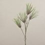 Artificial pine branch PEER, glitter, green, 80 cm