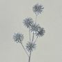 Artificial cornflower BIRNA, glitter, silver, 55cm, Ø5cm