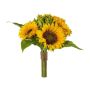 Decorative bouquet of sunflowers CARVO, yellow, 14"/35cm