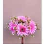 Artificial bouquet Gerbera TEMBAR, fuchsia, 12"/30cm, Ø9"/22cm