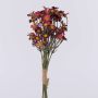 False flower Chrysanthemum bunch WEMKE, burgundy red, 14"/35cm