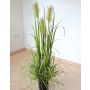 Plastic pampas grass TALINDA with panicles, green, 4ft/120cm