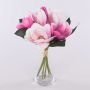 KAYLE fabric magnolia bouquet, pink-pink, 30cm, Ø25cm