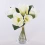 KAYLE fabric magnolia bouquet, cream-white, 30 cm, Ø25 cm
