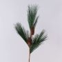 Plastic pine branch AZMERA with cones, green, 26"/65cm