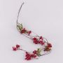 Fake elderberry garland CHAMBAL with fruits, red, 5ft/140cm